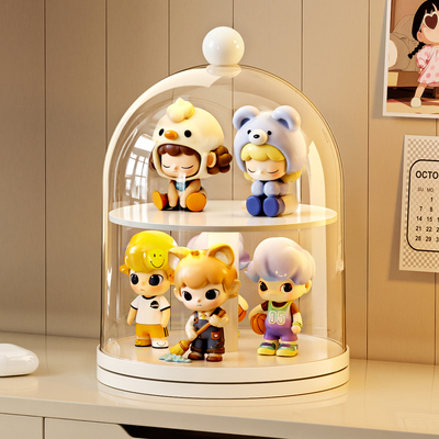 盲盒收纳展示架防尘手办置物架