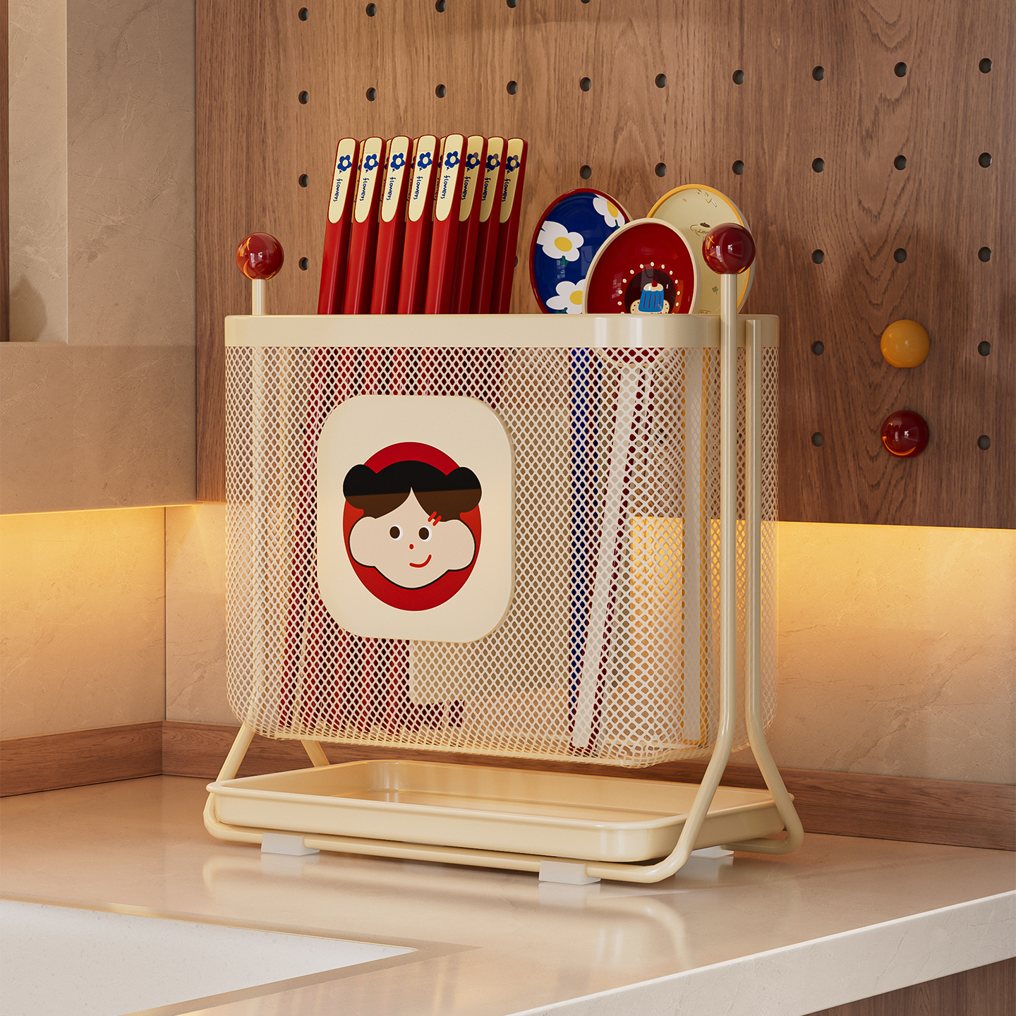 多功能厨房筷子收纳盒筷笼篓新款