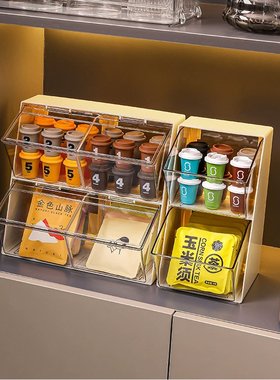 Kaman茶包收纳盒胶囊咖啡收纳架茶水间置物架办公室茶叶储物盒