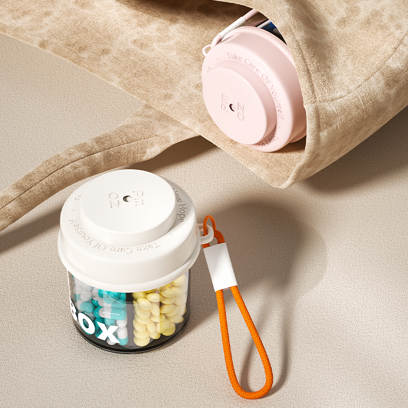 kaman圆形药罐，携带方便