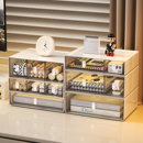 桌面收纳盒长方形抽屉式 工位整理神器学生宿舍书桌文具分隔置物架