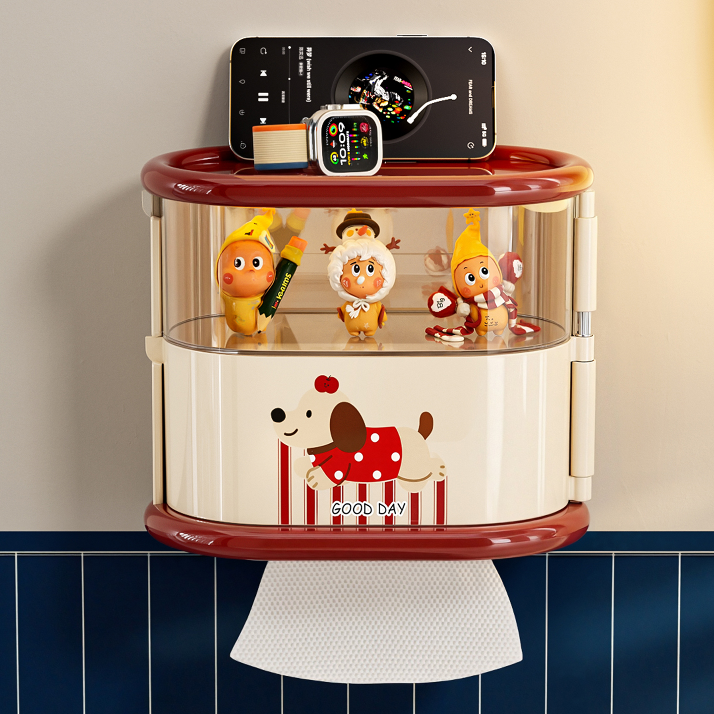 卫生纸置物架洗脸巾收纳盒