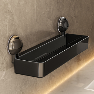 吸盘置物架化妆室免打孔洗手台镜前置物架子浴室墙上壁挂式收纳层