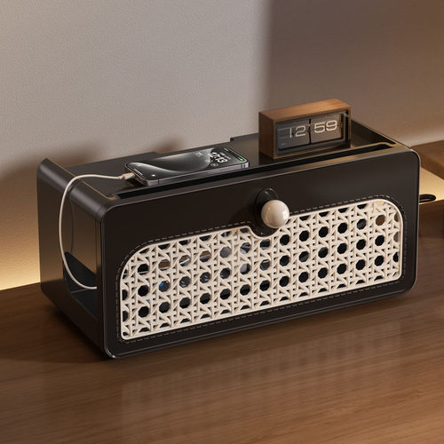 电线收纳盒插排插座桌面整理盒