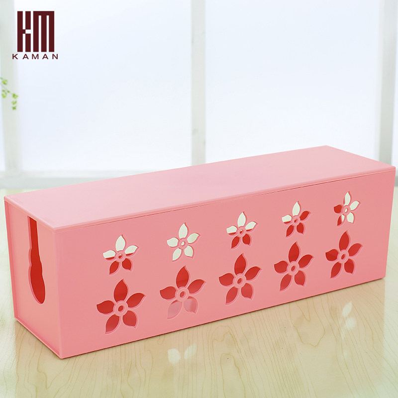 kaman大号电线收纳盒理线盒插座插板电线整理盒电脑线电源集线盒