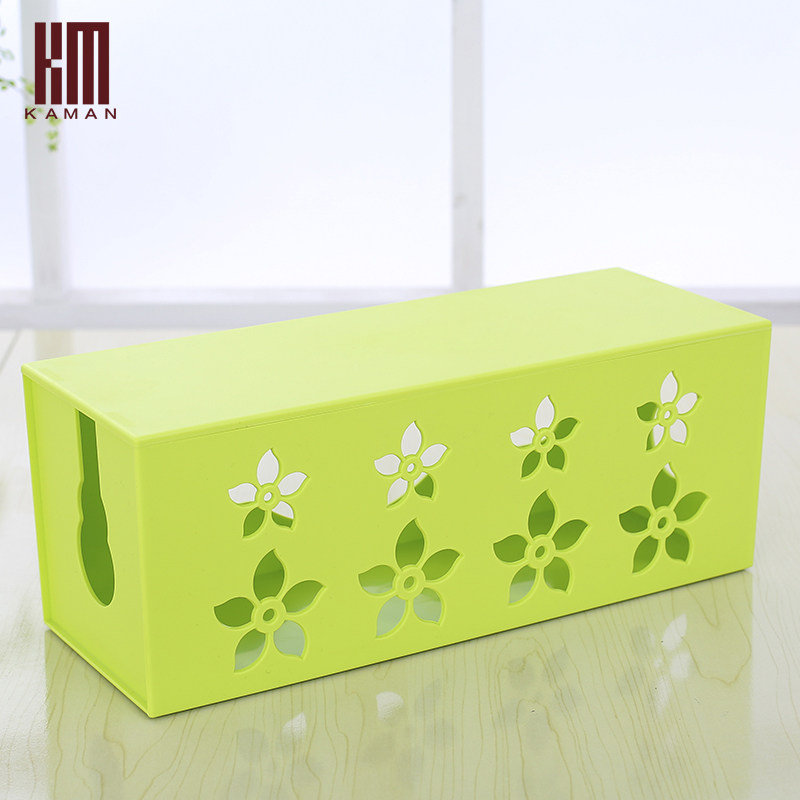 kaman大号电线收纳盒理线盒插座插板电线整理盒电脑线电源集线盒