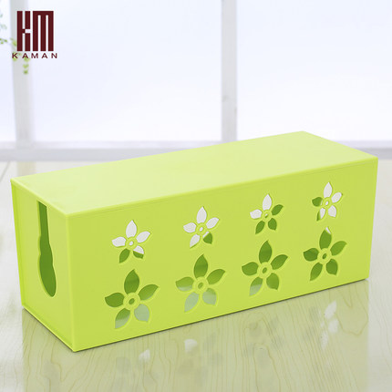 kaman大号电线收纳盒理线盒插座插板电线整理盒电脑线电源集线盒