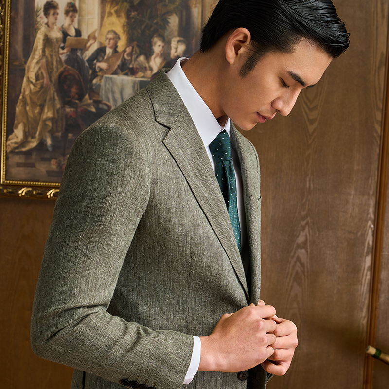 澳嘉意大利进口100%亚麻面料