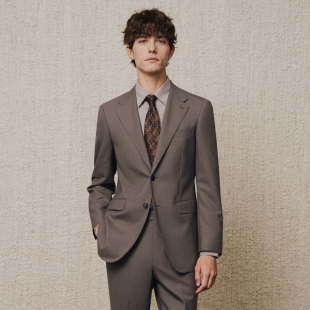 2025秋冬 休闲结婚礼服新郎商务男西装 澳嘉男士 纯羊毛西服套装