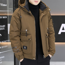 羽绒棉服男士冬季加厚外套2025新款冲锋棉衣男款工装防寒服棉袄潮