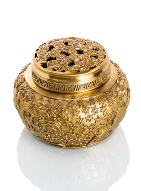 黄铜创意艺术香炉摆件