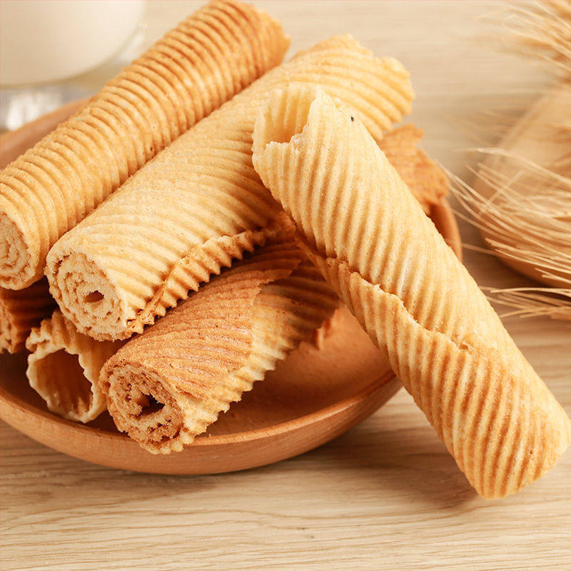 传统手工鸡蛋卷小包装奶香味小吃早餐办公室零食饼干整箱蛋卷