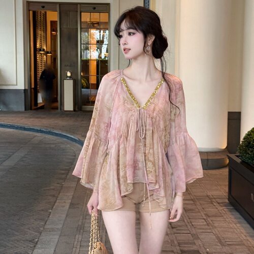 2025年春夏新款雪纺衫宽松显瘦