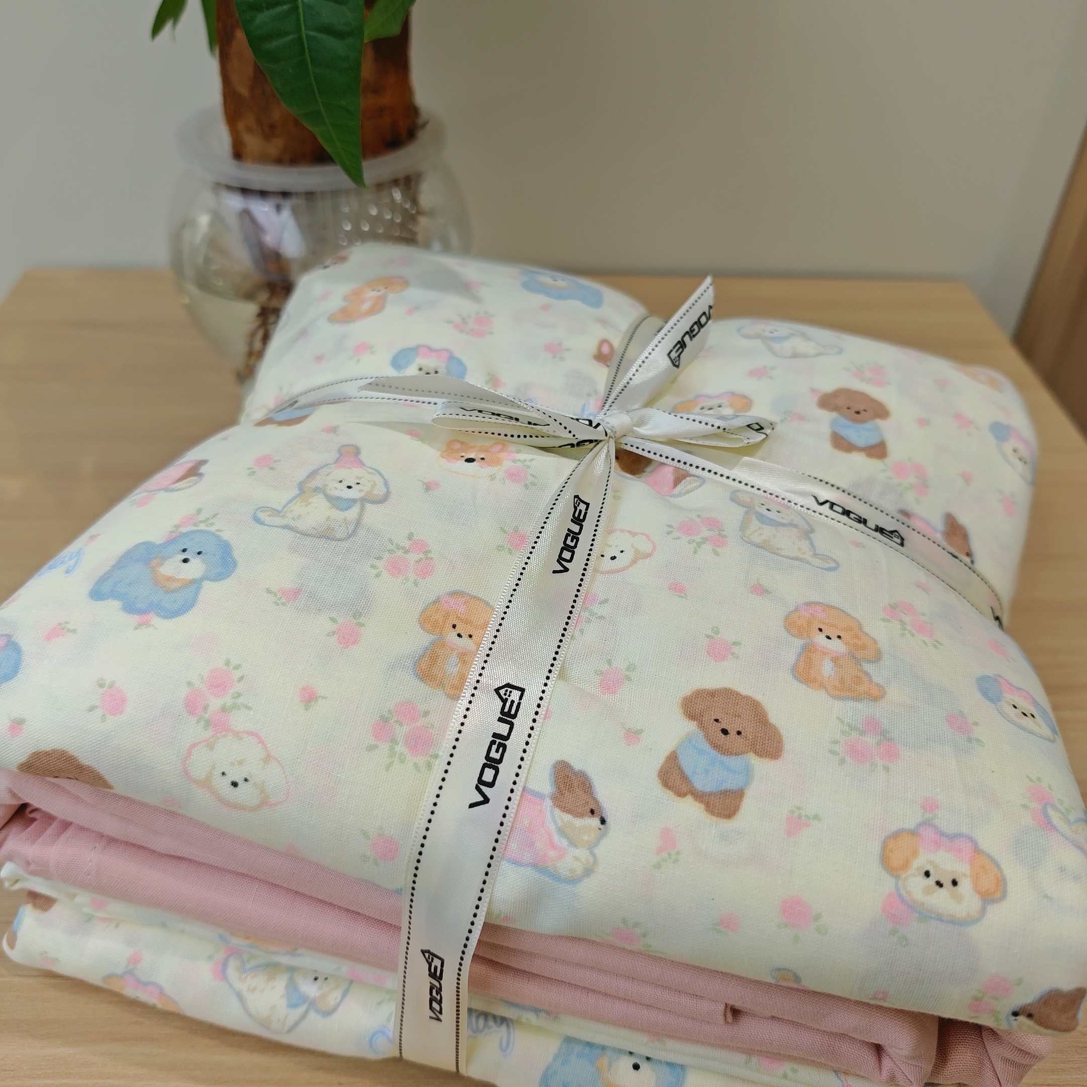 a类母婴级全棉有氧双层纱四件套纯棉纱布被套床单学生宿舍三件套