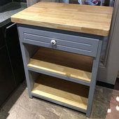 北欧吧台桌实木切菜台多功能厨房切菜桌子中岛台家用烘焙桌料理台