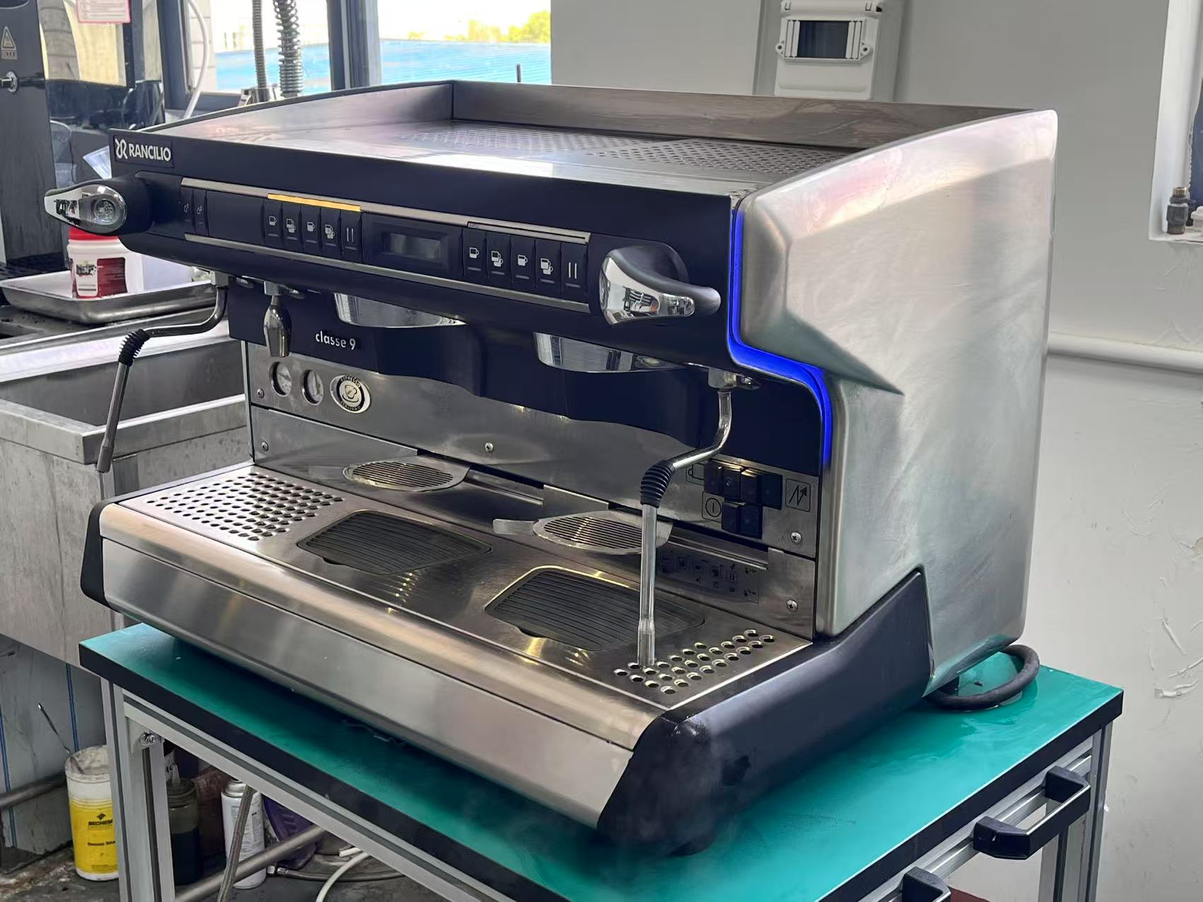 意大利进口Rancilio兰奇里奥Classe 9双头二手意式半自动咖啡机
