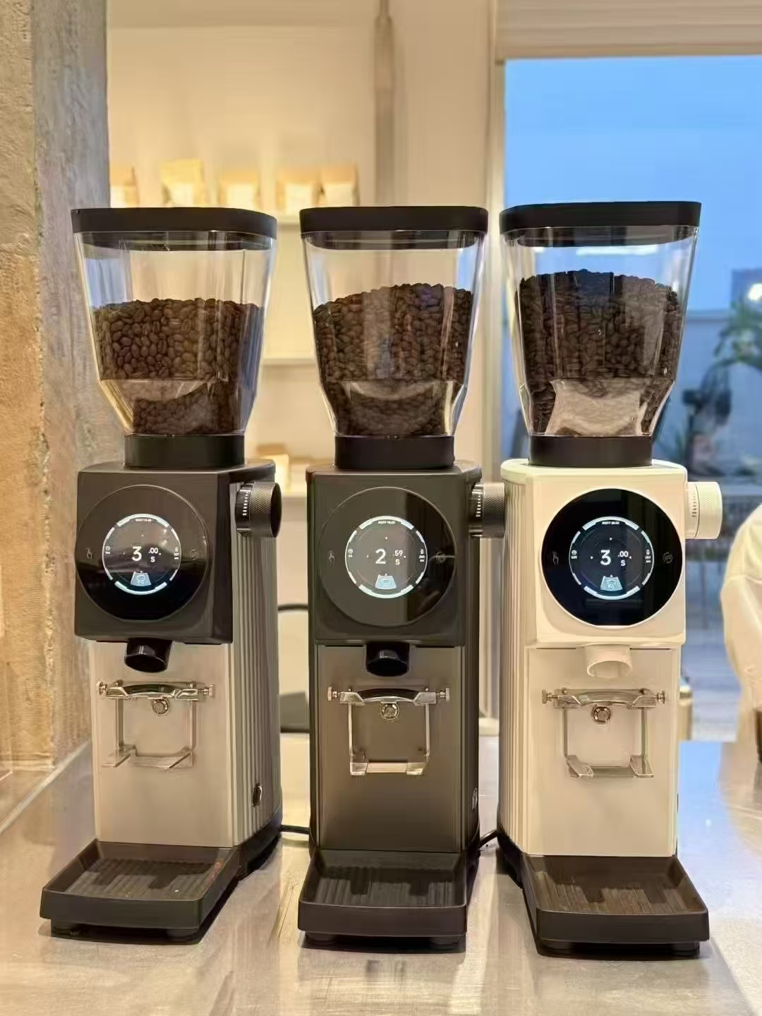 巴莱纳G83e磨豆机意式咖啡豆快速研磨机除静电微调大刀盘