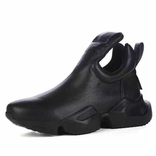 外贸男鞋防水防滑实用百搭体闲皮鞋真皮厚底增高棉鞋(退货包运费