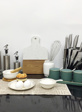 厨房摆件展厅瓷砖道具组合装饰品
