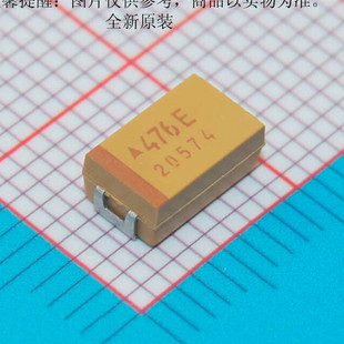 TAJD476K025RNJ钽电容47uF (476) ±10% 25V供应AVX 进口原装D型