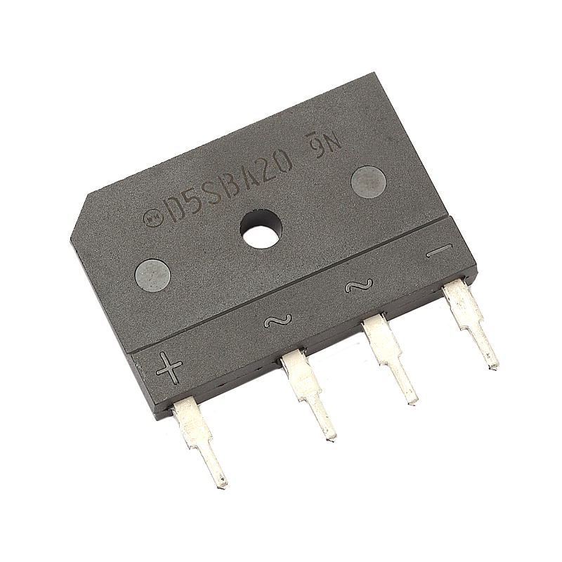 D5SBA20整流桥堆6A/200V 大排桥 硅桥式整流器 扁桥整流桥