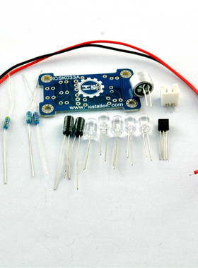 声控5MM绿色LED旋律灯电子制作套件 DIY趣味制作 散件