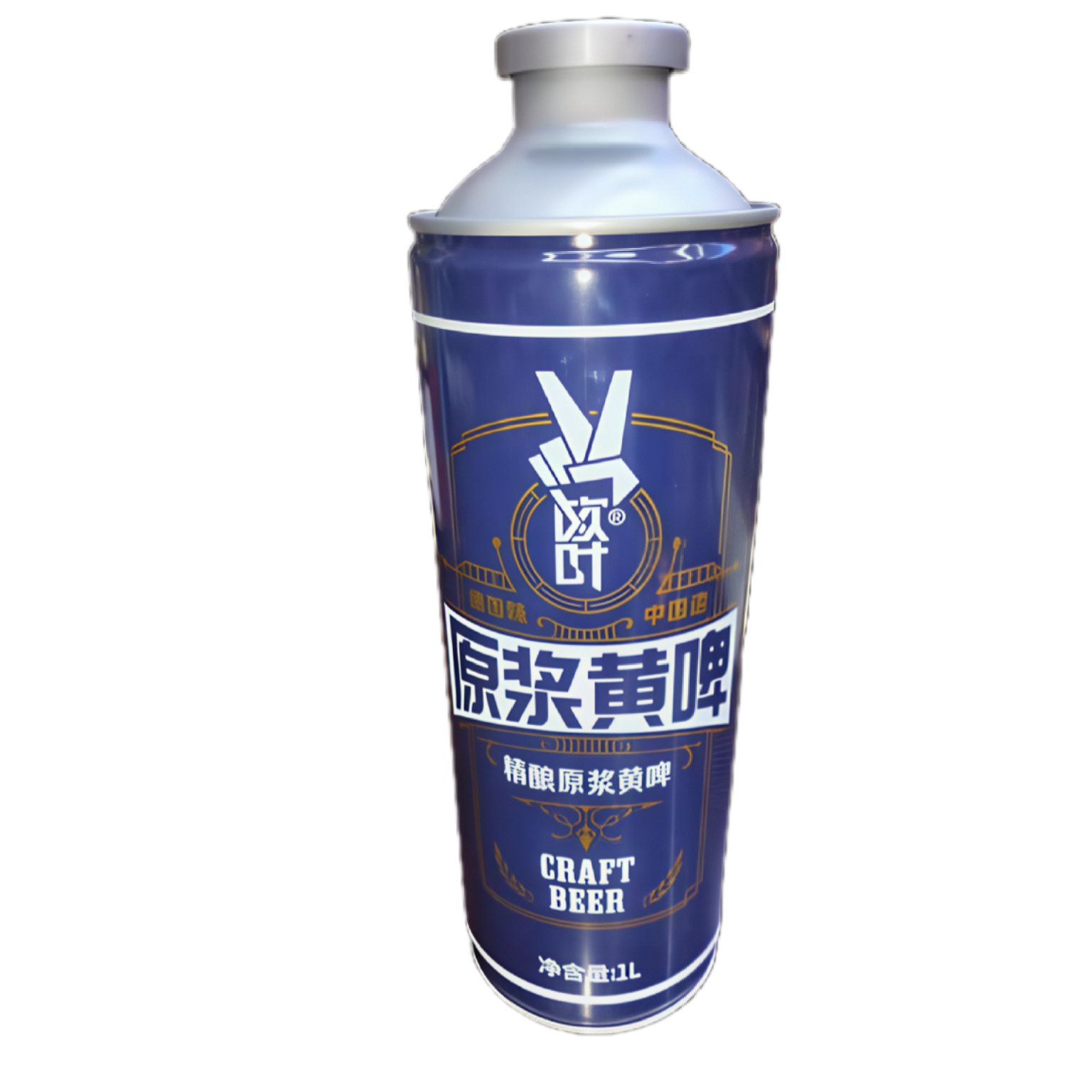 歐葉原漿黃啤1L一整箱大容量白啤高端大氣原裝國(guó)產(chǎn)啤酒
