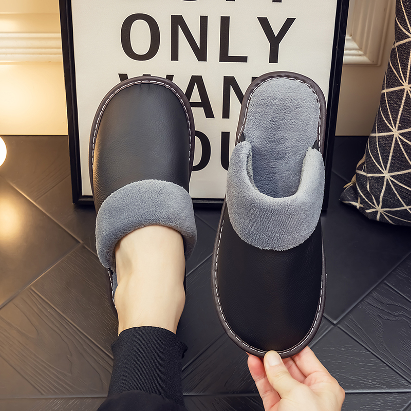 秋冬季居家拖鞋男女情侣室内防滑家用软底保暖家居拖鞋1119h