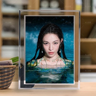 钟楚曦周边学生版水晶玻璃相框桌面摆件定制照片毕业礼物送闺蜜