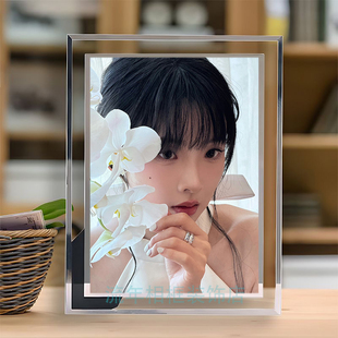 张淼怡周边学生版水晶玻璃相框定制照片摆件装饰生日礼物送男生