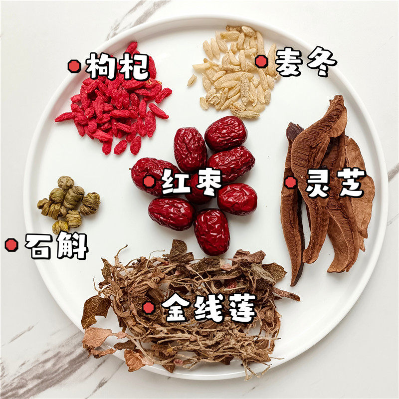 金线灵芝护肝熬夜药膳食疗