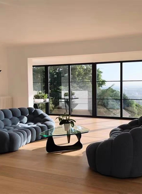 极简法式罗奇堡网红泡泡简约个性南瓜沙发设计师创意弧形沙发