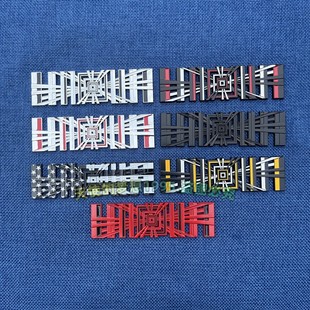 适用特斯拉model3/Y/S/X车标车身装饰贴后尾标改装金属格子车贴标