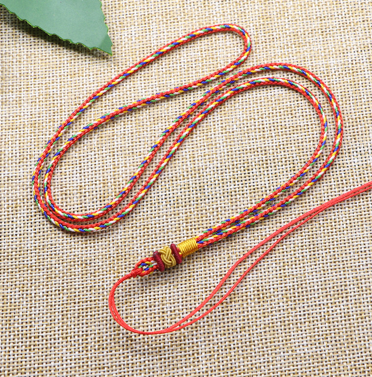 五彩坠绳玉线玛瑙黄金玉器高档