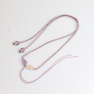 手工饰品吊坠挂绳玉石翡翠编绳挂脖项链绳黄金貔貅挂脖绳百搭翅膀