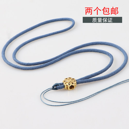 吊坠挂坠编织项链绳串珠不可调节