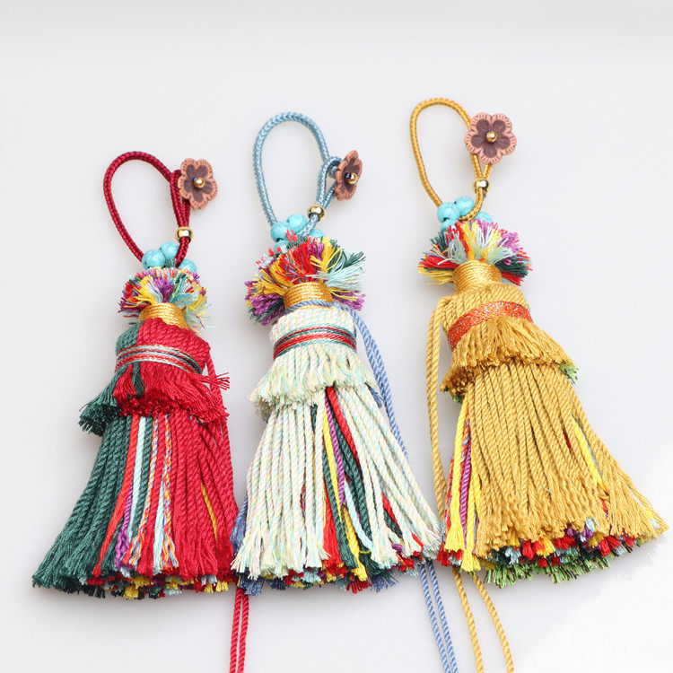 藏式手搓棉线流苏DIY饰品车挂包挂流苏穗子挂件手编大小流苏吊饰,饰品/流行首饰/时尚饰品新,其他DIY饰品配件,淘宝优惠券,粉丝福利购,淘宝优惠卷