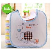 口水巾薄款 系带夏季 2岁透气婴幼儿防水棉布防吐奶吸水宝宝围嘴