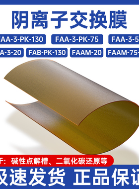 阴离子交换膜fumasep FAA-3-PK-130碱性燃料电池二氧化碳还原用