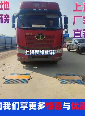 赞维ZW便携式称重仪移动地磅1-100吨工地免安装静态磅流动轴重仪