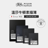 温莎牛顿加厚素描本硬面可撕式 线圈本50页学生绘画素描速写本