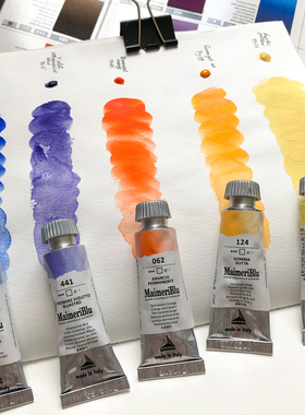意大利莓莉蓝艺术家单色素水彩颜料12ml美利蓝单支管彩自选色90色