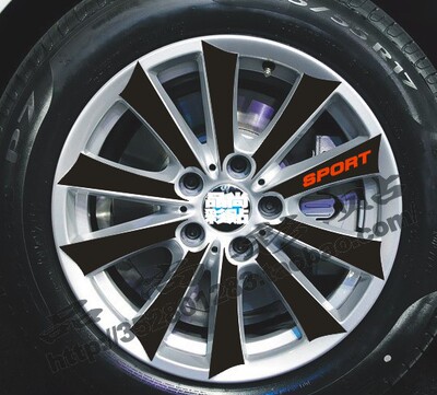 碳纤维改装轮毂贴