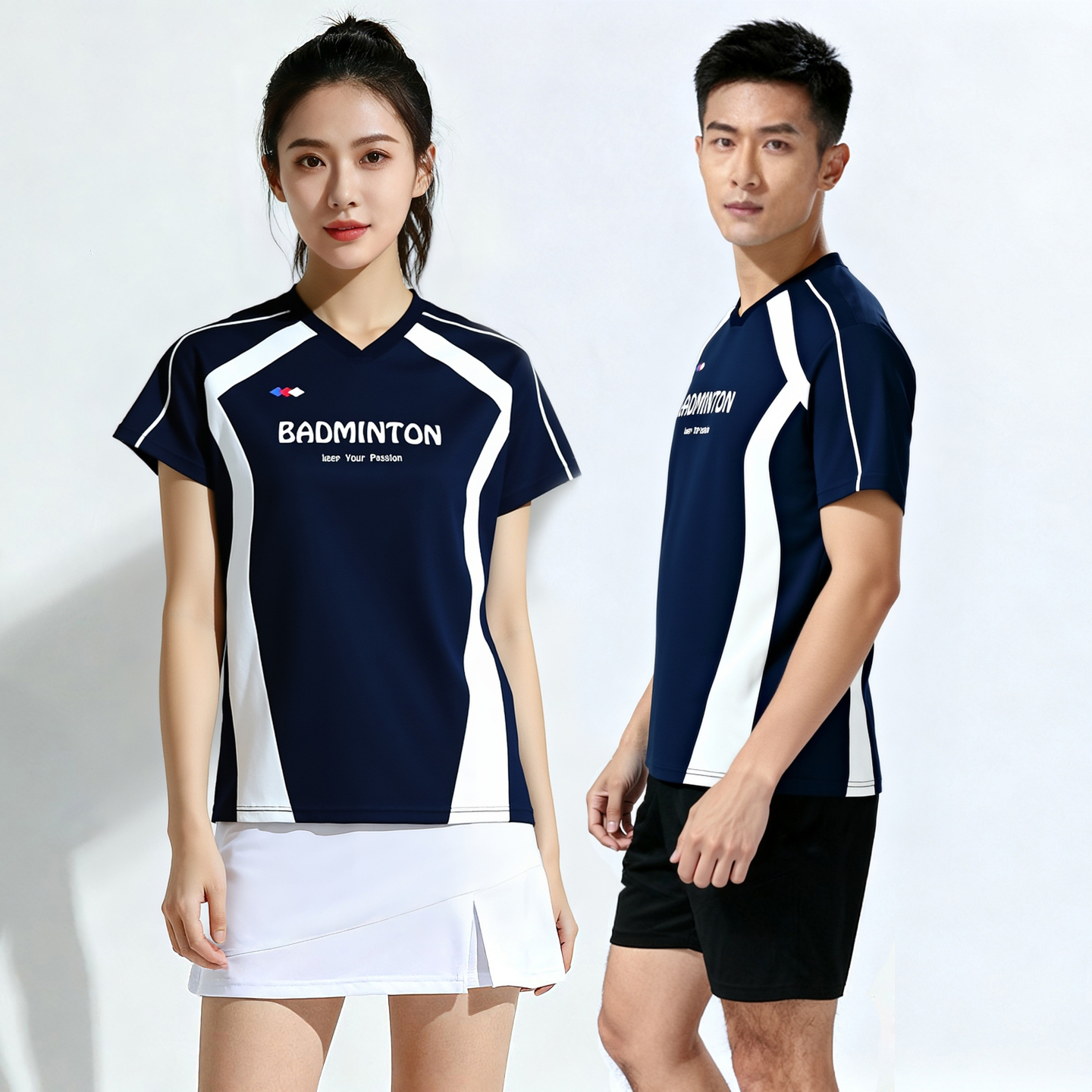 超好看羽毛球服女士高颜值专业运动短袖2025年新款秋冬速干球衣男