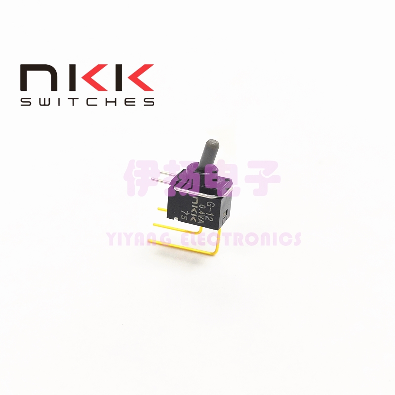 NKK日本进口密封防水型按钮子开关 3脚侧弯2档 G-12AV 超小型侧卧