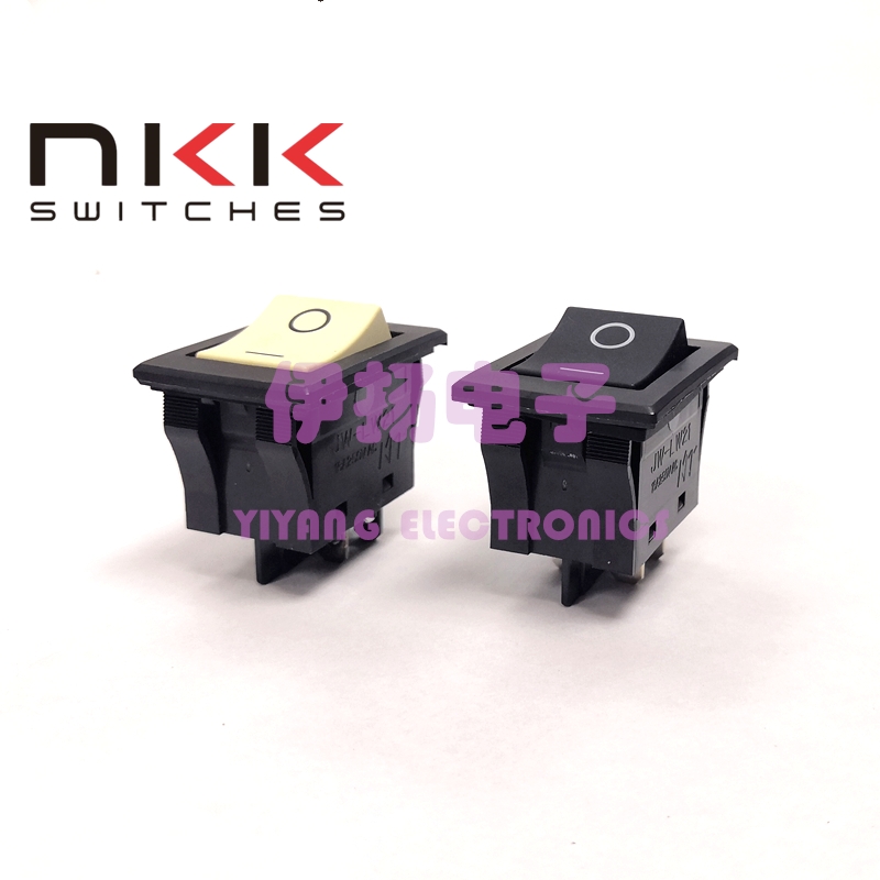 日本NKK进口防水船型开关 JW-LW21 4脚2档电源开关 16A 35X27
