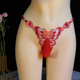 男士 趣味情侣用品 刺绣蝴蝶性感内裤 JJ套油光丝滑912针丁字裤 大码