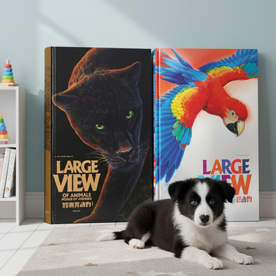 早教地板书超大宝宝绘本0到3岁儿童动物大书的地板书专注力训练儿童亲子互动绘本幼儿启蒙早教两岁儿童读物触摸书小月龄认知书籍