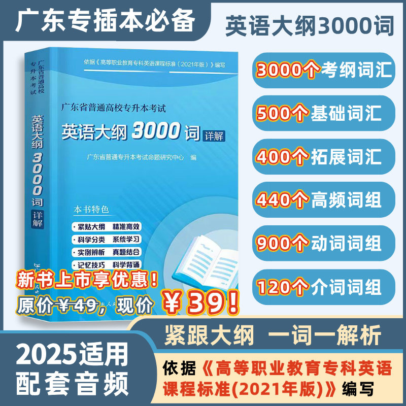 广东专插本英语3000词汇
