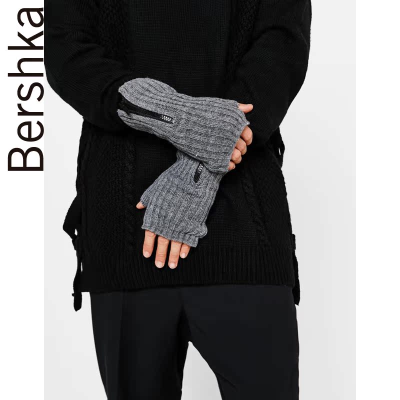 Gants pour homme BERSHKA en de laine - Ref 2782374 Image 5